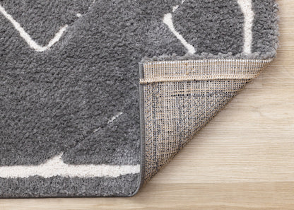 Contemporary Trellis Grey Area Rug