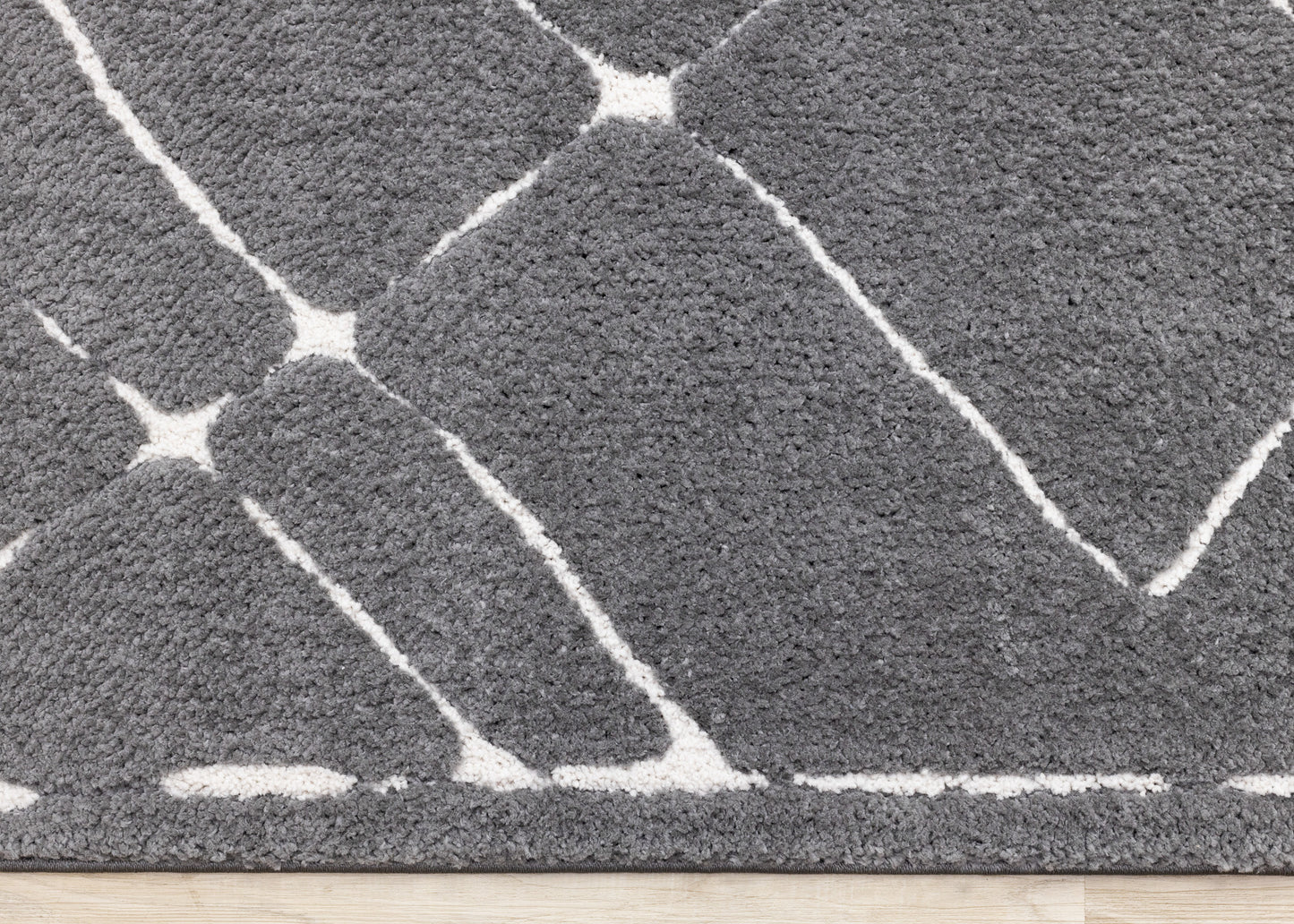 Contemporary Trellis Grey Area Rug
