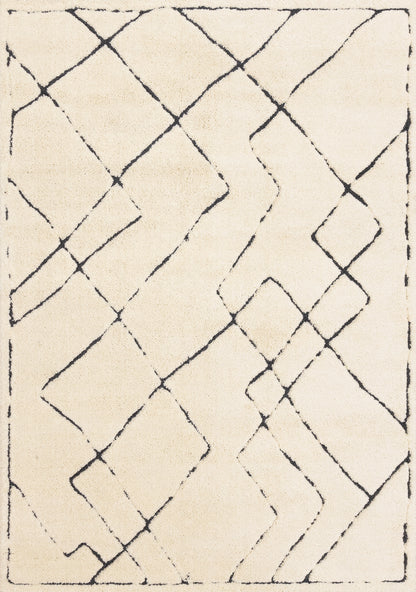 Contemporary Trellis Cream Area Rug