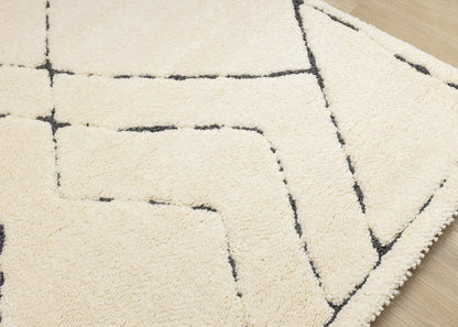 Contemporary Trellis Cream Area Rug