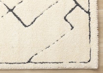Contemporary Trellis Cream Area Rug