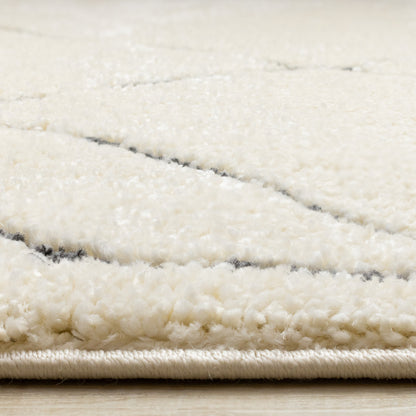 Contemporary Trellis Cream Area Rug