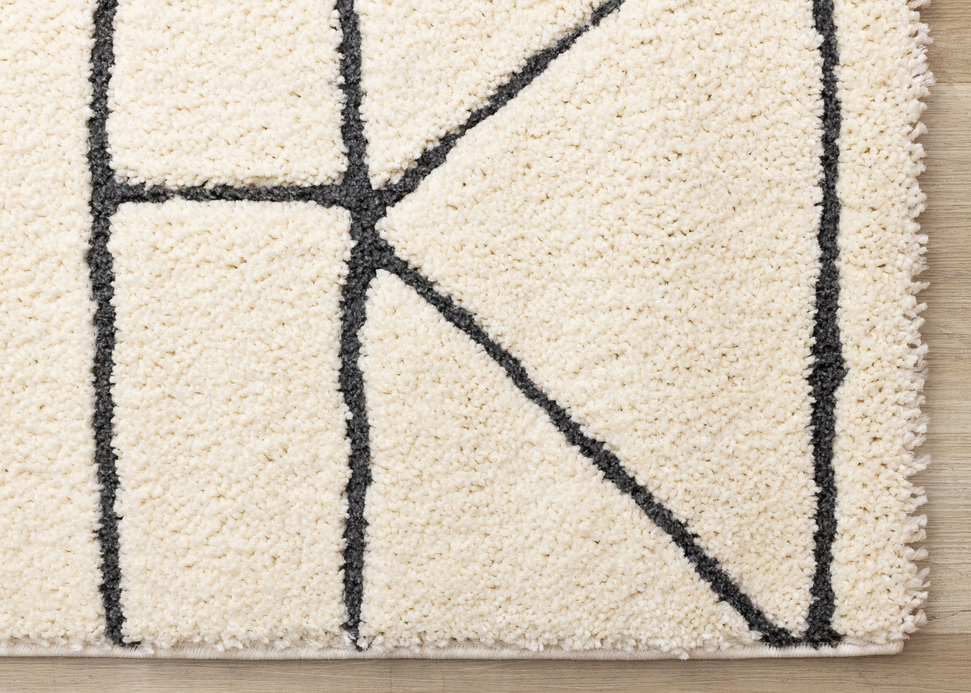 Contemporary Geometric Cream Area Rug-6