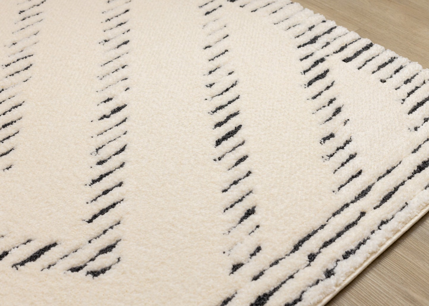 Contemporary Geometric Cream Area Rug