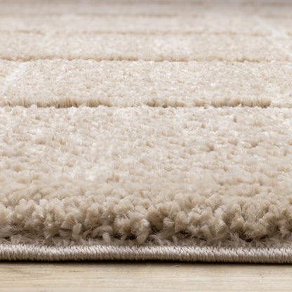 Contemporary Stripes Grey Area Rug