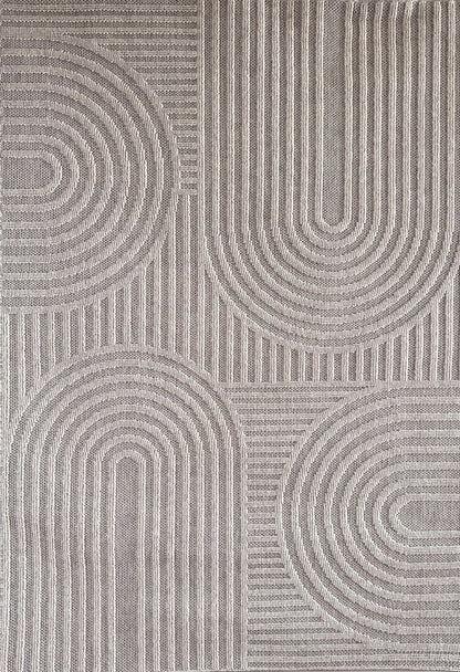 Hogar Abstract Modern Grey Rug