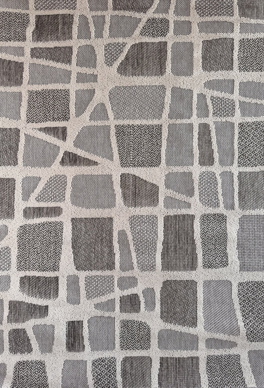 Hogar Abstract Modern Grey Rug