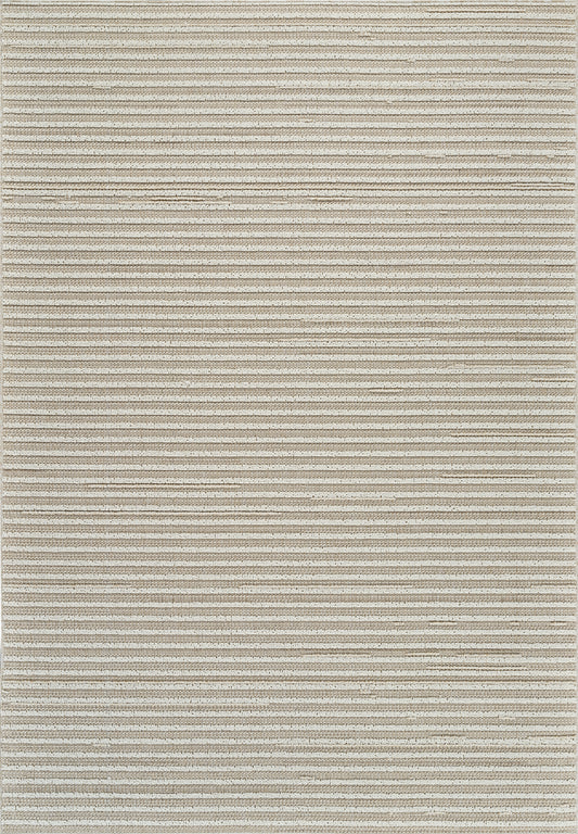 Hogar Striped Modern Brown Rug