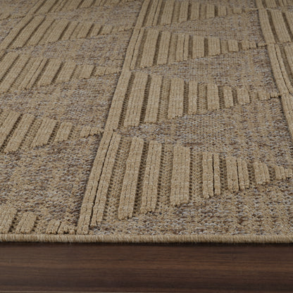 Hogar Abstract Modern Brown Rug