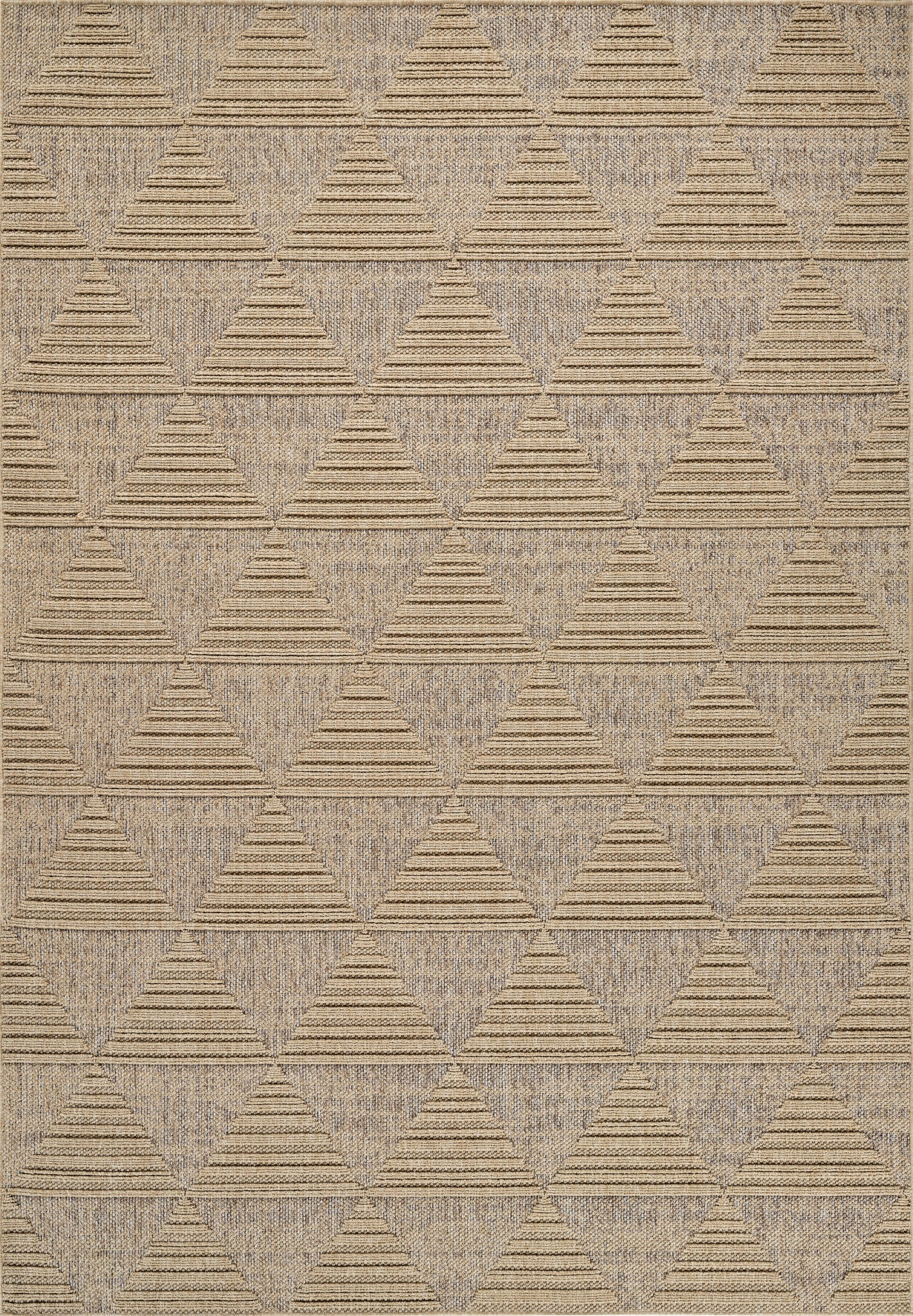 Afaq Geometric Contemporary Brown and Beige Indoor Rug
