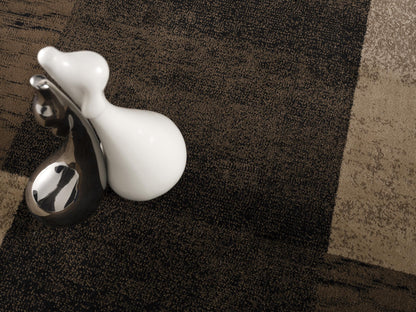 Dhruv Geometric Contemporary Brown and Beige Indoor Rug