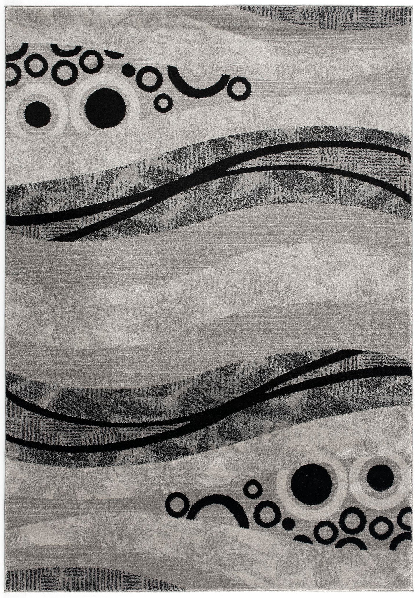 Alfombra moderna geométrica gris Montage
