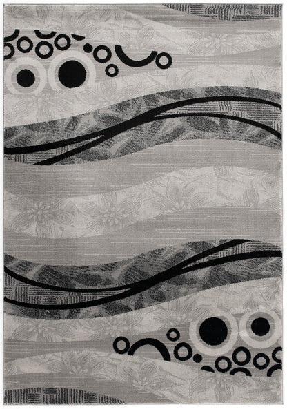 Alfombra moderna geométrica gris Montage