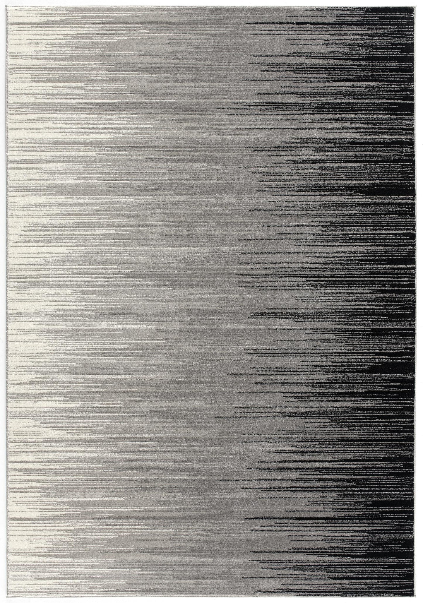 Ombra Abstract Contemporary Black and Grey Indoor Rug