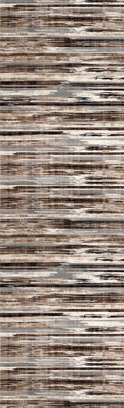 Sedona Abstract Contemporary Brown and Beige Indoor Rug-14