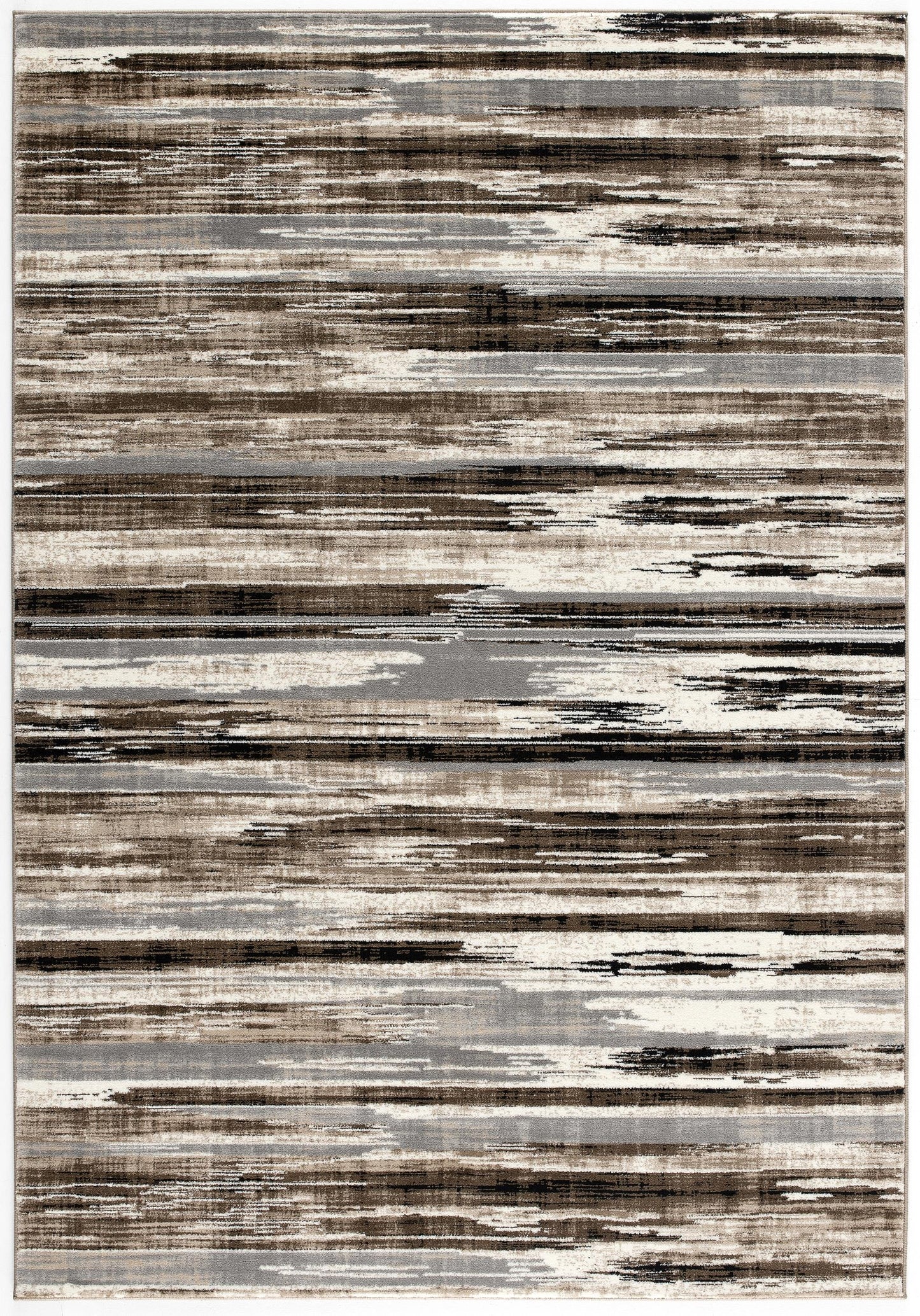 Sedona Abstract Contemporary Brown and Beige Indoor Rug-20