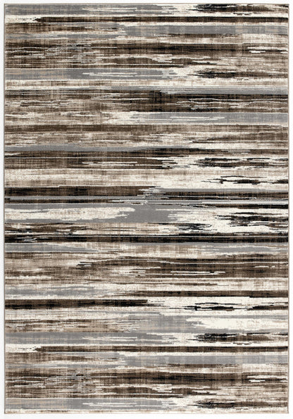 Sedona Abstract Contemporary Brown and Beige Indoor Rug-20