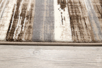 Sedona Abstract Contemporary Brown and Beige Indoor Rug-24