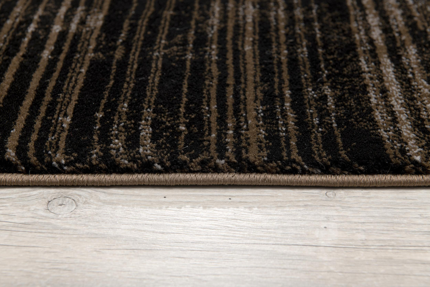 Ember Abstract Contemporary Brown and Red Indoor Rug