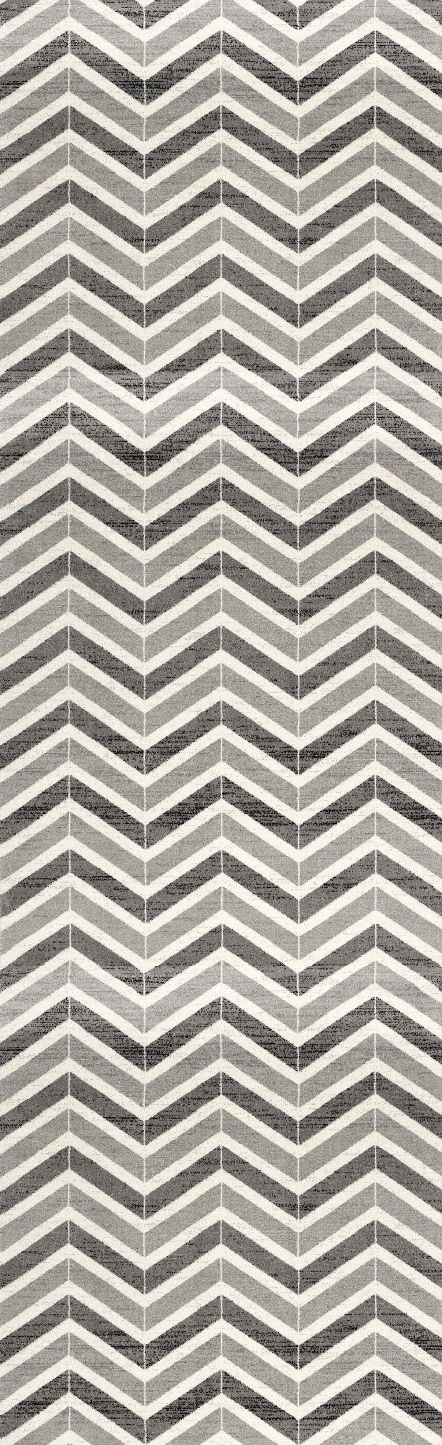 Montage Geometric Wave Grey Rug