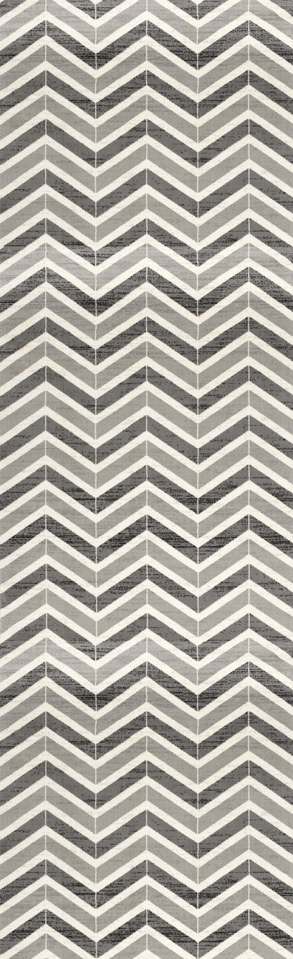 Montage Geometric Wave Grey Rug