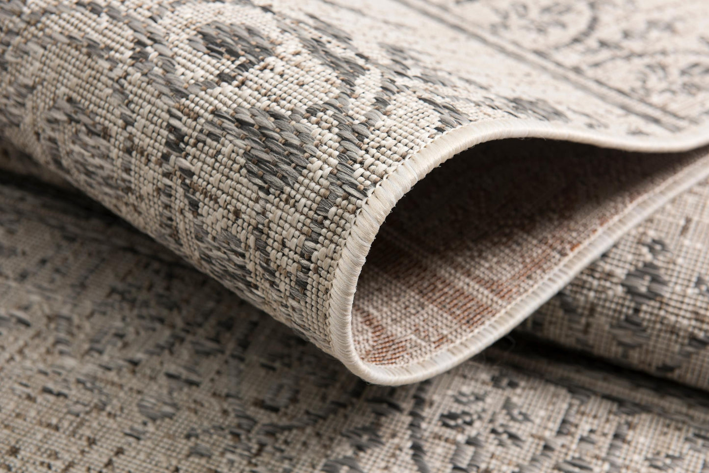 Florentia Damask Contemporary Ivory and Beige Indoor Rug-12