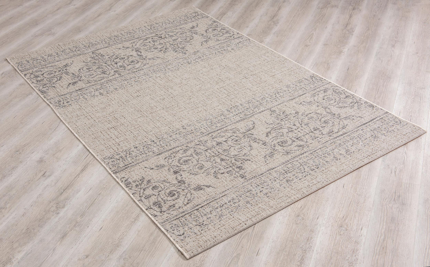 Florentia Damask Contemporary Ivory and Beige Indoor Rug-9
