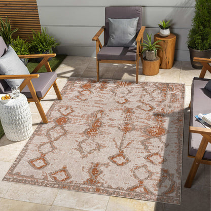 Vista Boho Modern Rust Rug