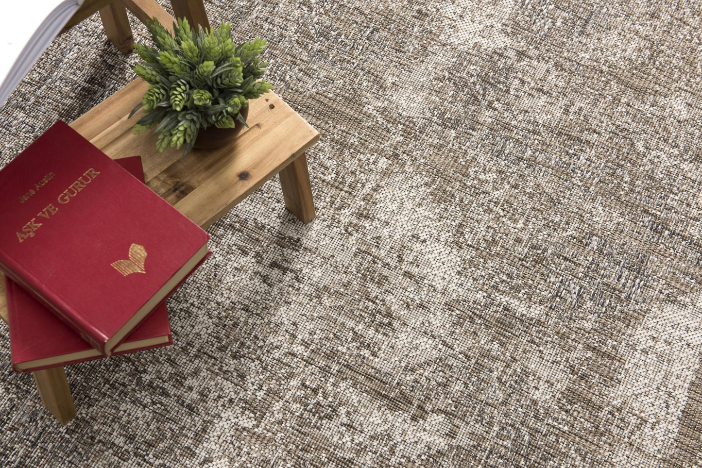 Cairn Abstract Modern Brown and Beige Indoor Rug