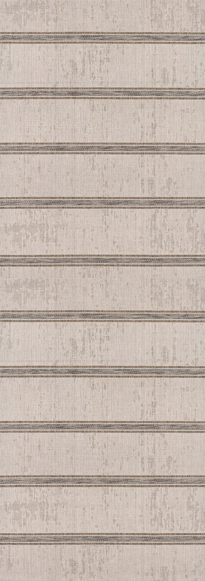 Delos Striped Coastal Beige and Brown Indoor Rug-9