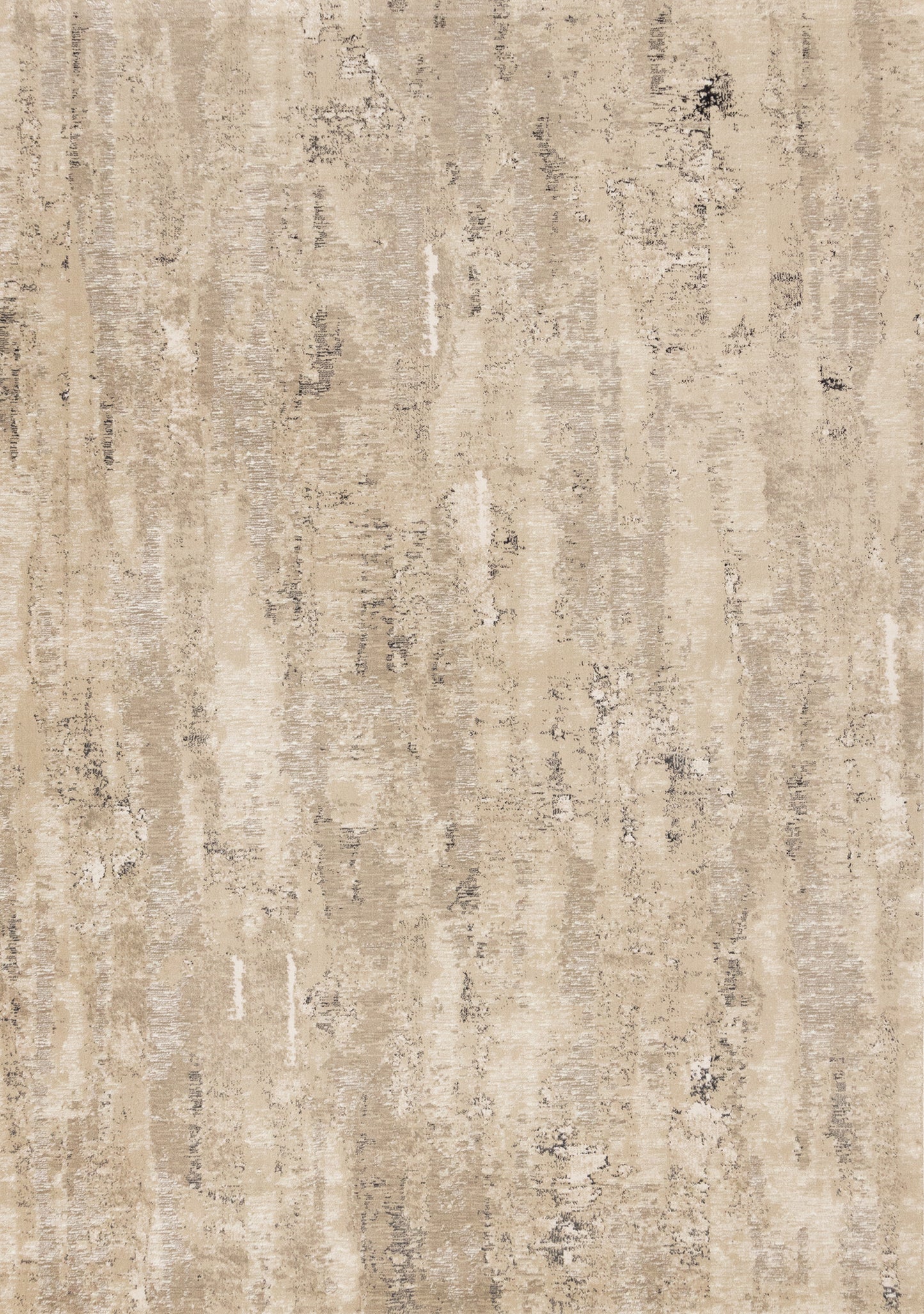 Contemporary Distressed Organic Beige Area Rug