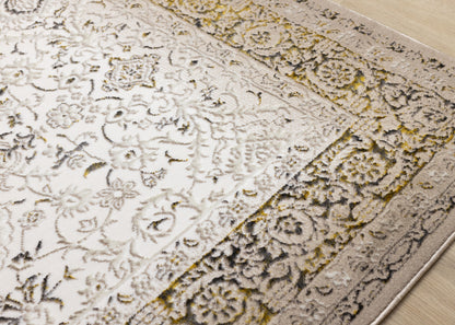 Traditional Border Elegant Cream Area Rug-4