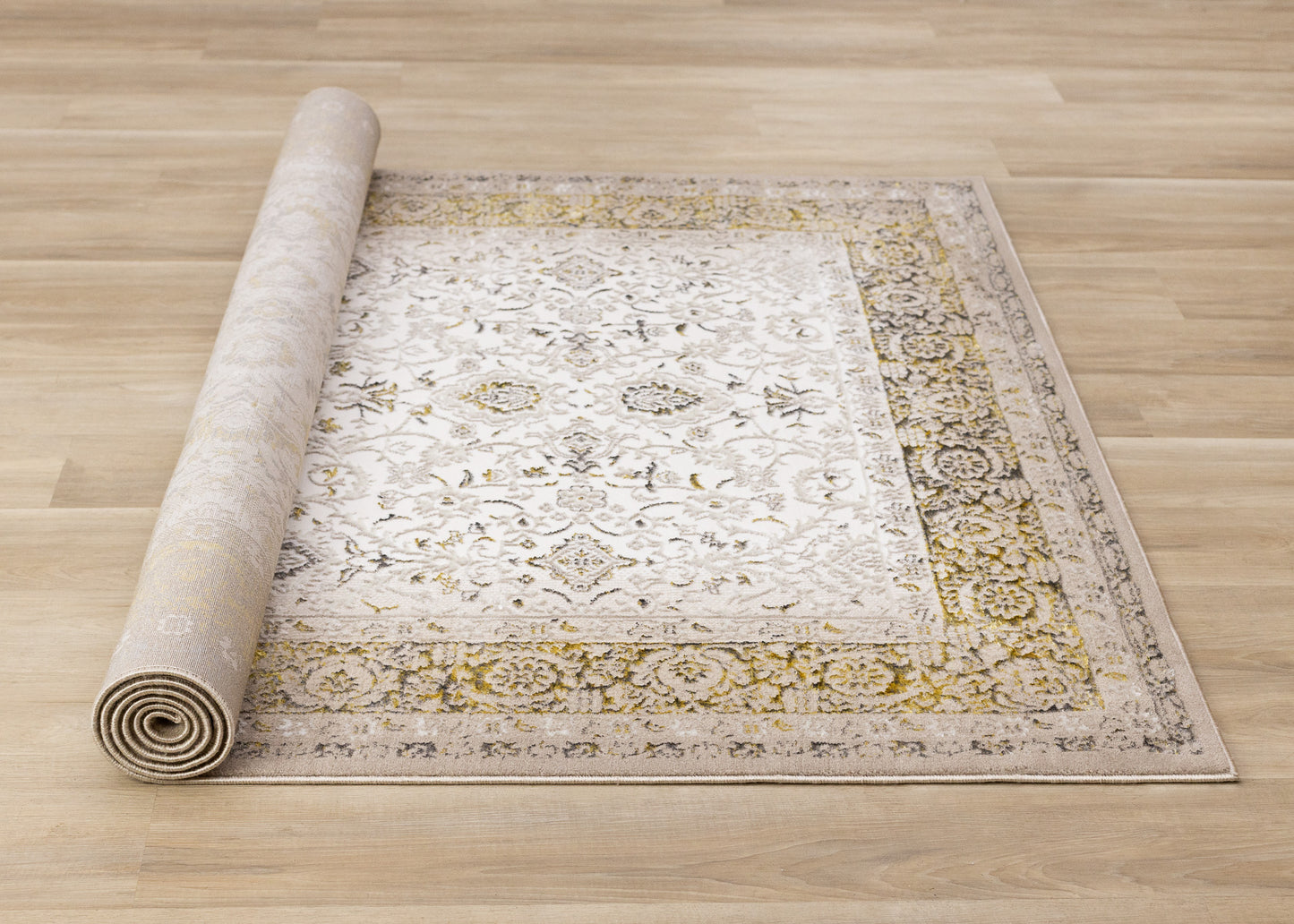 Traditional Border Elegant Cream Area Rug-7