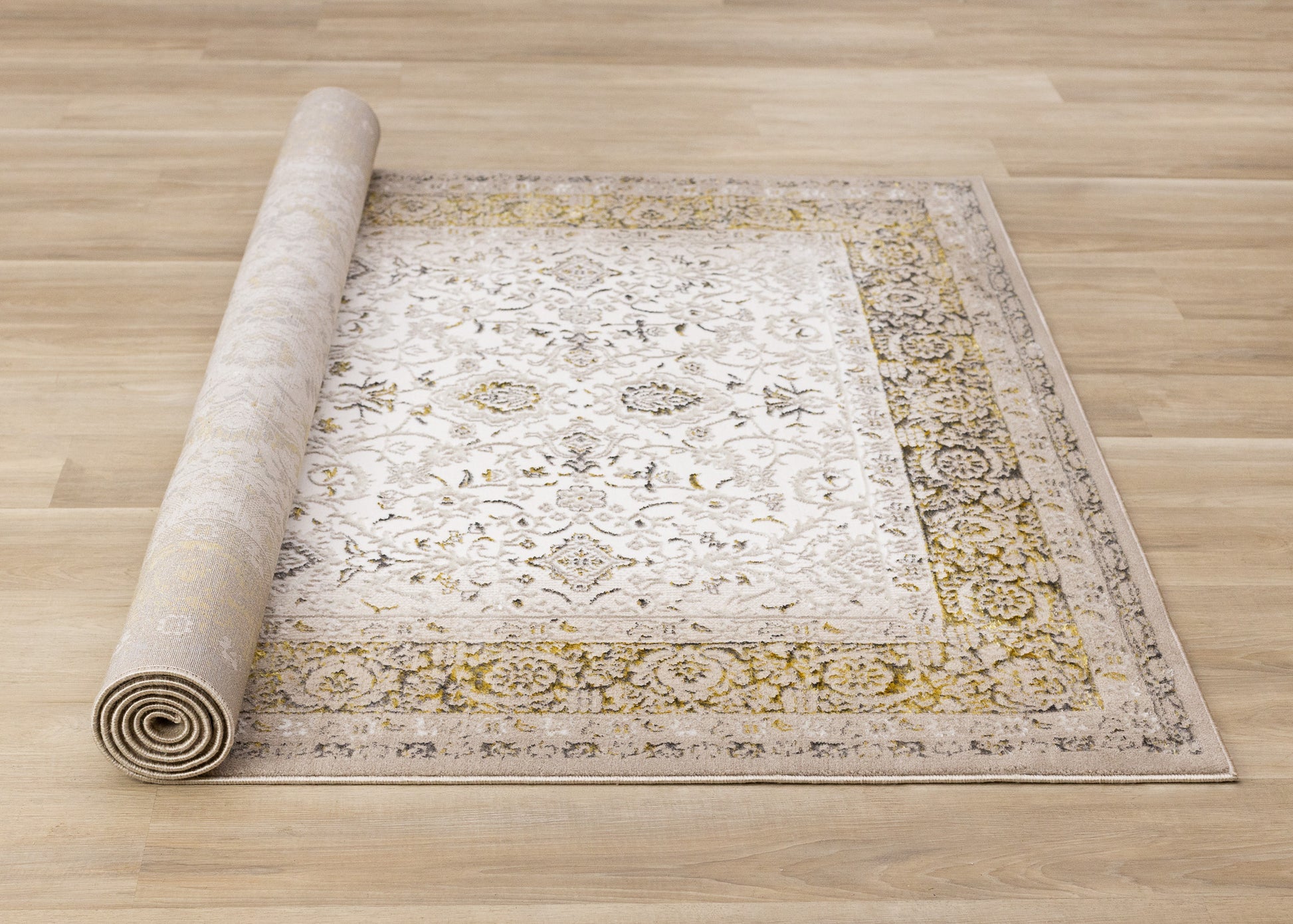 Traditional Border Elegant Cream Area Rug-7