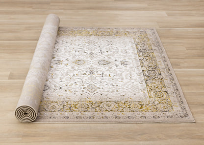 Traditional Border Elegant Cream Area Rug-7