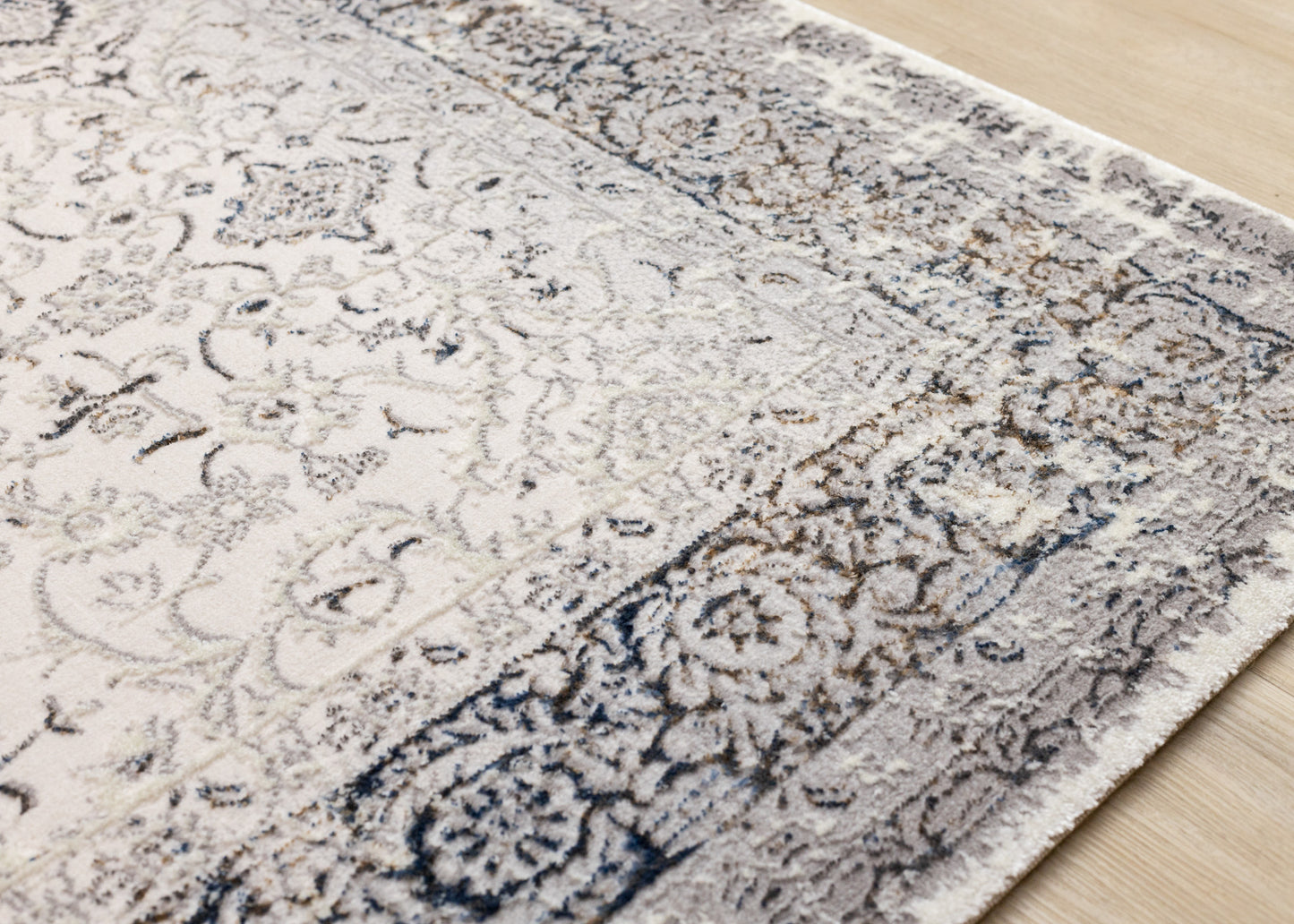 Traditional Border Elegant Cream Area Rug-4
