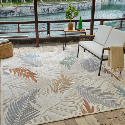 Alfombra Abstract Floral Cream Rug - Area Rugs - Rug Branch