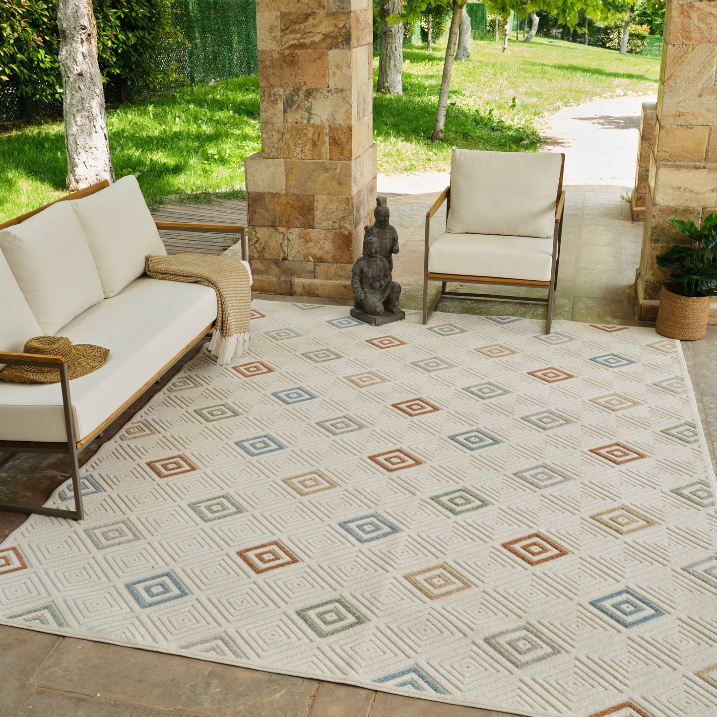 Alfombra Abstract Modern Cream Rug - Area Rugs - Rug Branch