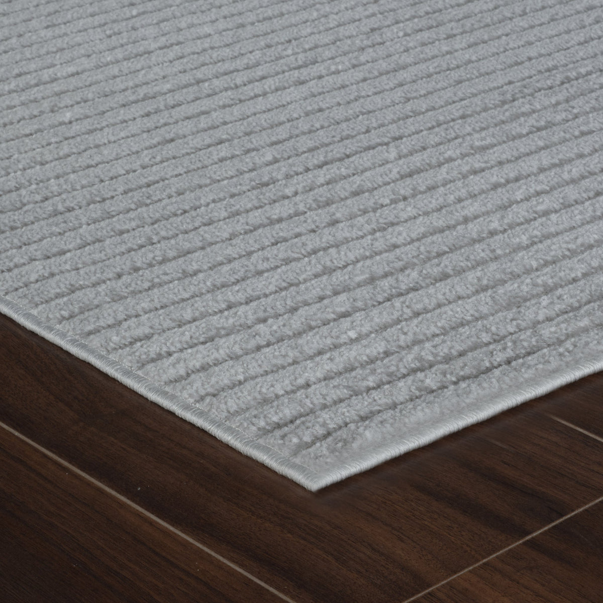 Solena Striped Contemporary Grey and Beige Indoor Rug