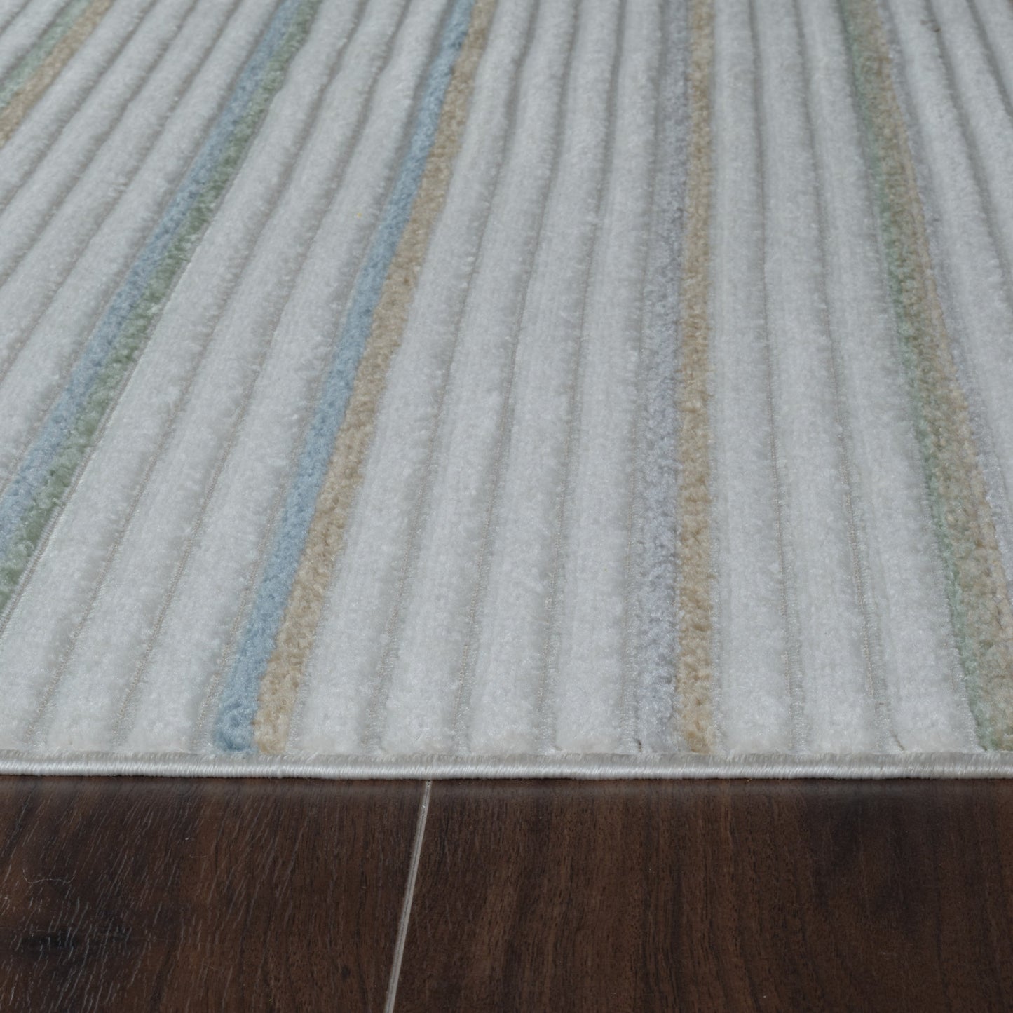 Alfombra Striped Modern Cream Rug - Area Rugs - Rug Branch