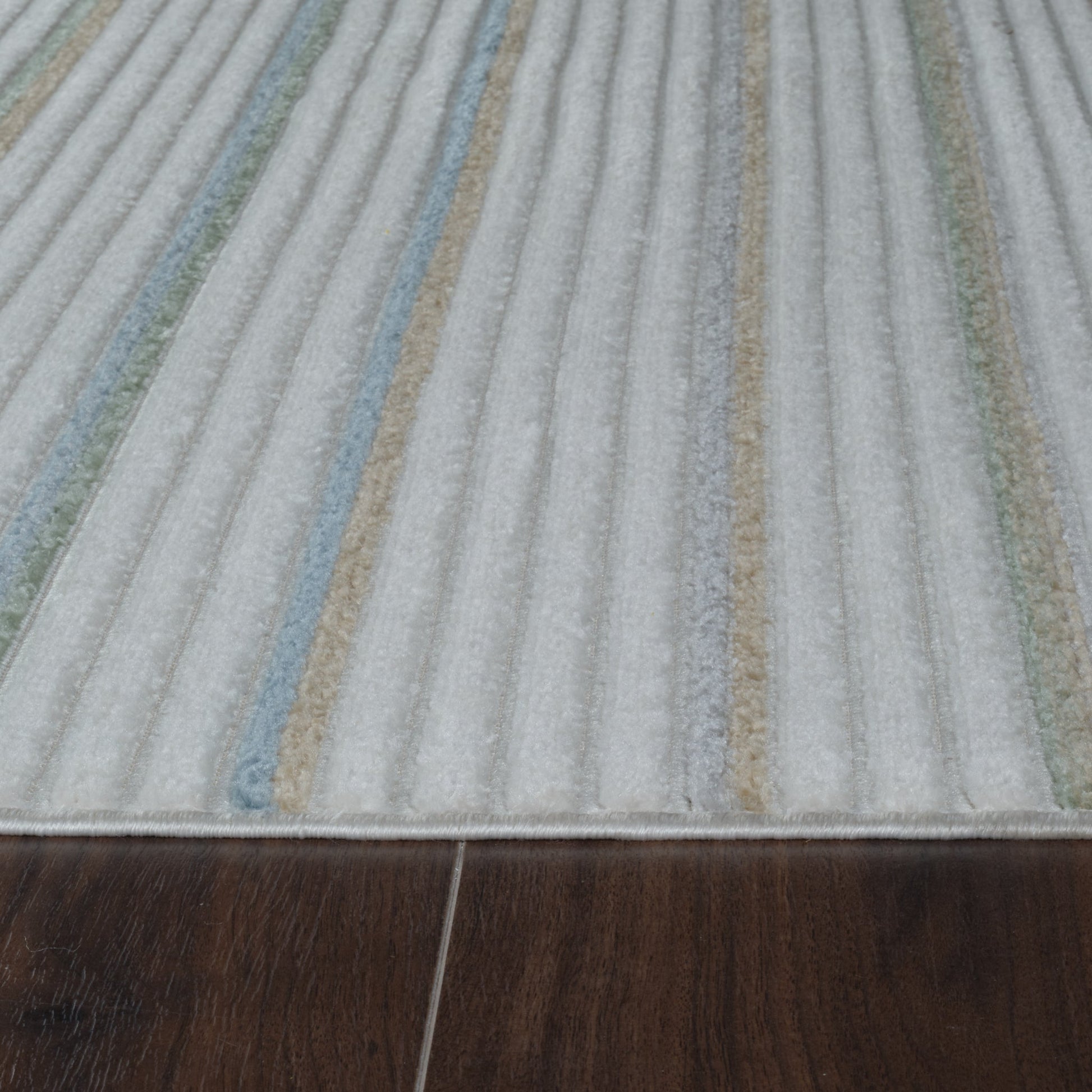 Alfombra Striped Modern Cream Rug - Area Rugs - Rug Branch