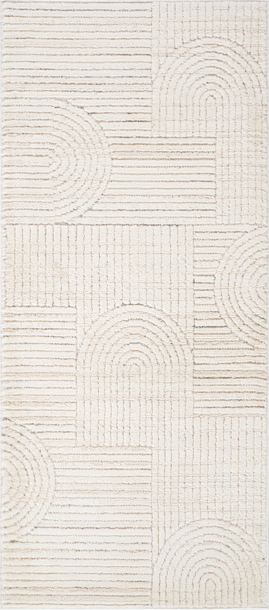 Astra Modern Geometric Cream Rug - Area Rugs - Rug Branch