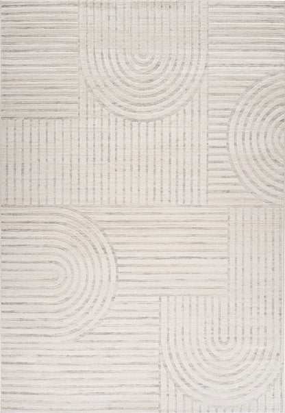 Astra Modern Geometric Cream Rug - Area Rugs - Rug Branch