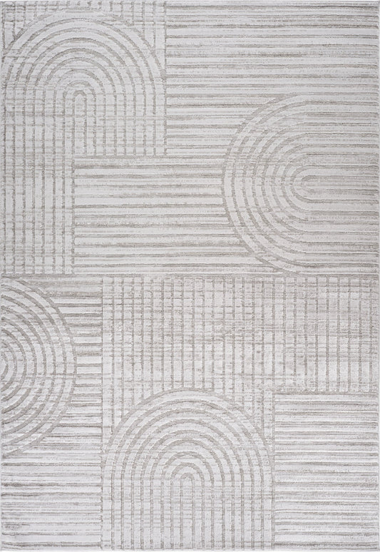 Astra Modern Geometric Grey Rug - Area Rugs - Rug Branch