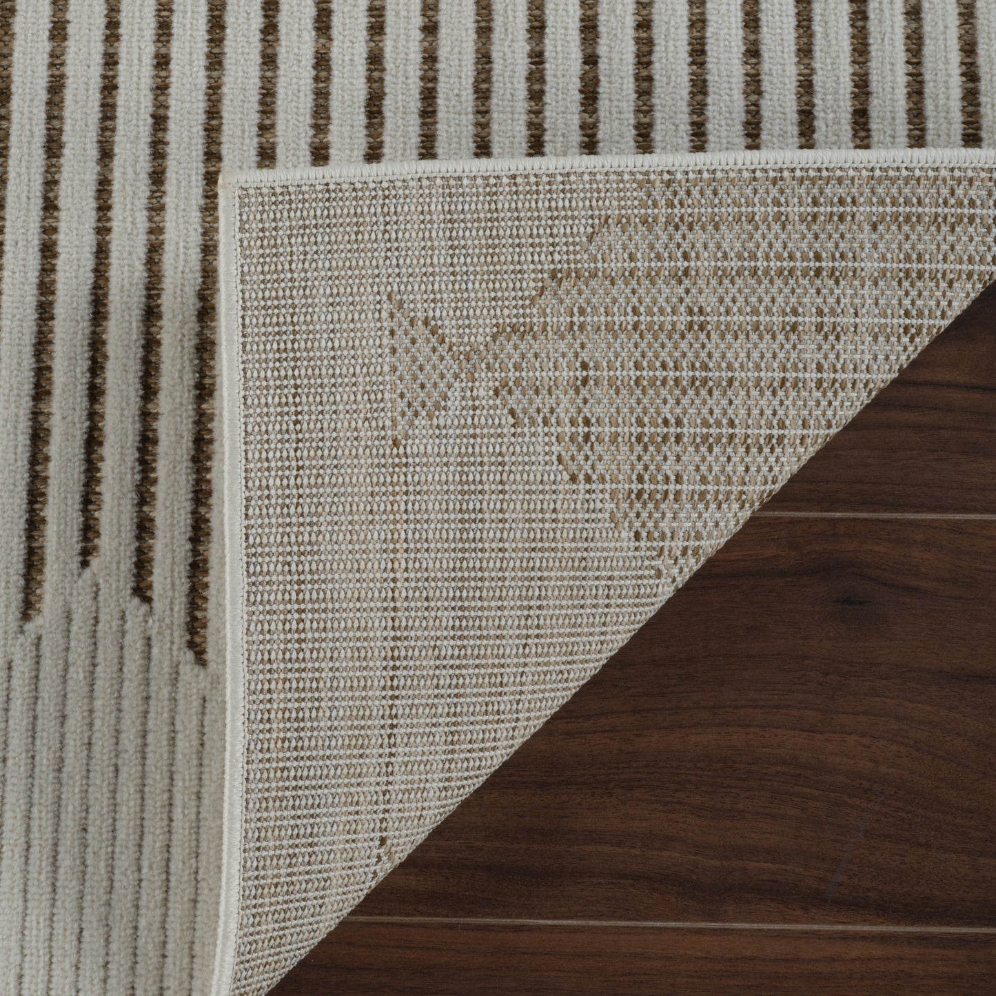 Maise Striped Modern Beige Rug