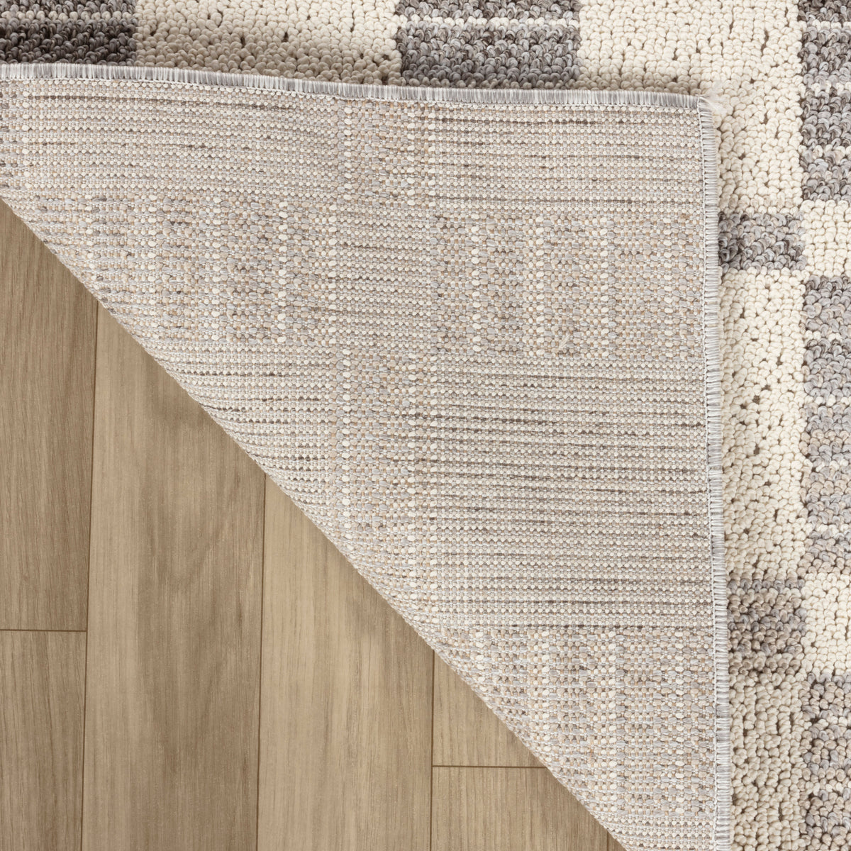 Kashi Geometric Contemporary Grey and Beige Indoor Rug