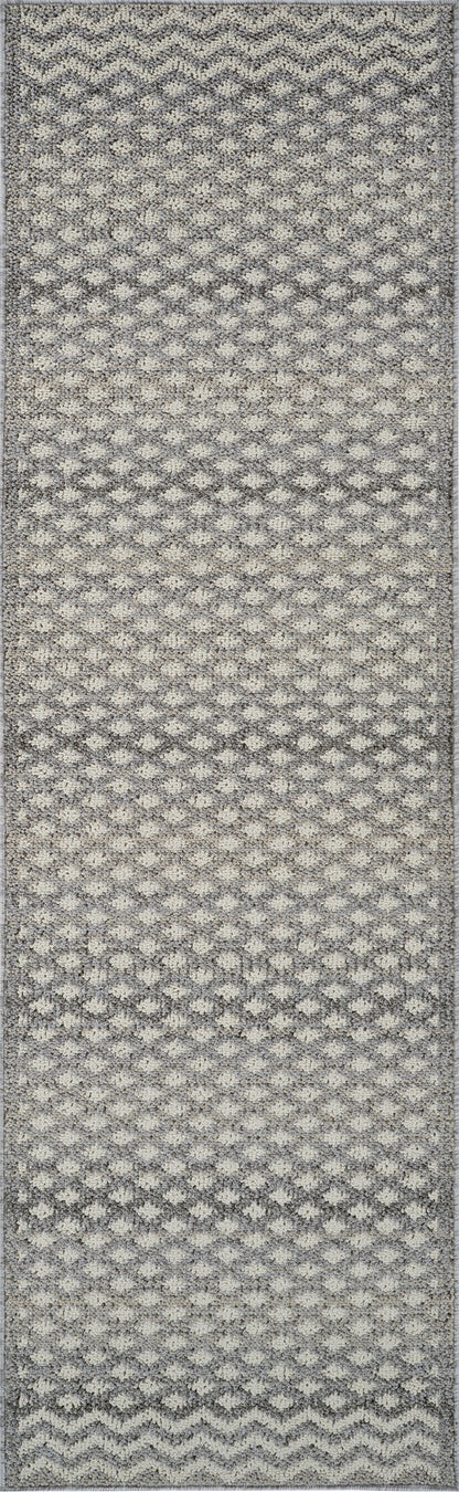 Jules Moroccan Geometric Grey Rug