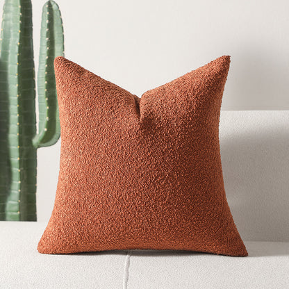 Textured Terracotta Lumbar Pillow with Insert & Cover