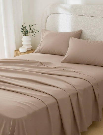 Rug Branch California Cotton Club 2 PC Queen Pillowcases-Light Brown-1
