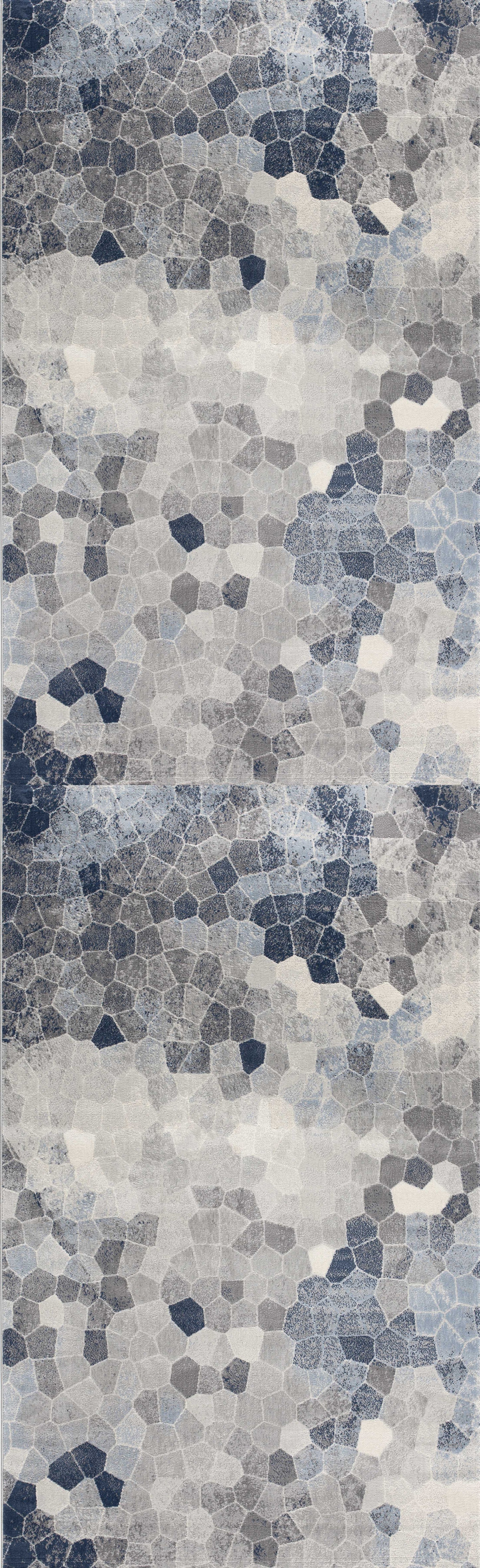 Zahra Mosaic Stone Blue Indoor Rug-18